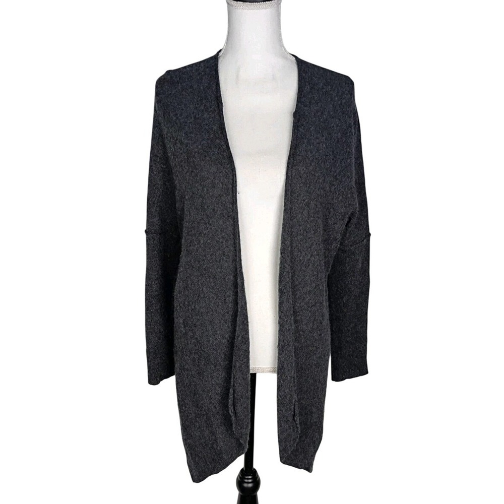 Premise Cashmere Gray ‎ Open Front Light Cardigan Size Small